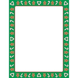 SHAPES ETC. Holiday Cheer Designer Paper 8.5in x 11in Letters to Santa Christmas Celebrations Winter Birthday Party Invites Newsletters Flyers Writing Activities Classroom Computer Paper USA Made