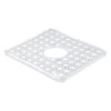 iDesign Kitchen Sink Protector Mat with Hole for Sink Strainer