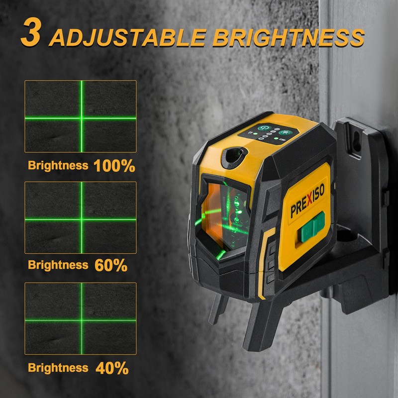 PREXISO Laser Level with Tripod & 2 Plumb Dots -
