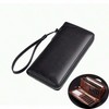 Long Zip-Around Leather Wallet for Daily Carry – Dual-Zipper Card
