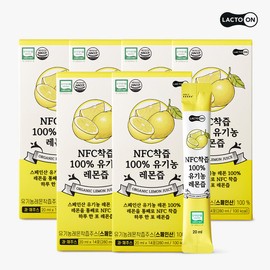 Seoul Pharmacists Credit Union Lacto-on NFC 100% Cold-Pressed Organic Lemon Juice_20ml 14 Pouches 6 Set / 락토온 NFC착즙100% 유기농 레몬즙_20ml 14포 6세트