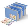 Extra Capacity Hanging File Folders, 3.15" Reinforced Wheat Straw Expanding