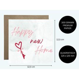 WBdesignz Moving Card with Envelope – Moving in Card Happy New Home Moving in Card Greetings Card New Home Card for Moving Home Welcome Card New Home Greetings Card