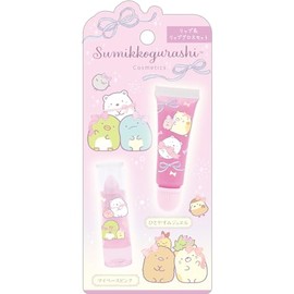 San-X FE38301 Sumikko Gurashi Lip Gloss Set, Peace Jewel & My Pace Pink