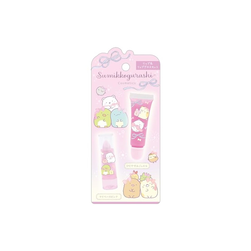 San-X FE38301 Sumikko Gurashi Lip Gloss Set, Peace Jewel &