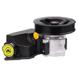 WMPHE Power Steering Pump with Pulley & Reservoir Compatible with Jeep Wrangler TJ L6 4.0L 1997 1998 1999 2000 2001 2002 2003, Cherokee L6 4.0L 1996 to 2001, Replacement for 20-38771