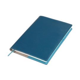 (Sealal) Notebook Cover A5 Size Soft Belt No Notebook Cover Genuine Leather Leather (05. Blue Green x Turquoise)