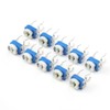 100Pcs Variable Resistor Trimmer Potentiometer Pot Electronic Component RM065 Blue