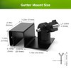 Universal Gutter Mount for Solar Panels & Security Cameras, No-Drill