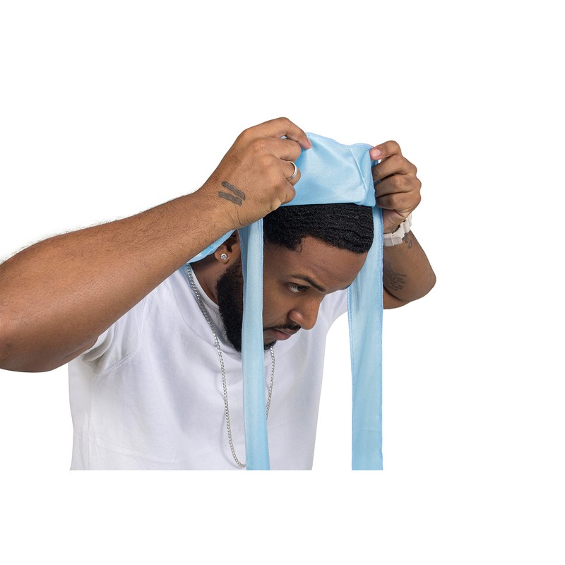 ForceWave 2 Pieces Silky Durag Pack for Men Women Waves,