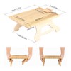 Sofa Arm Clip Table Foldable Wooden Armrest Clip On Tray