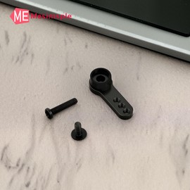 Mesimsple Aluminum 25T Steering Servo Arm Horn for Hyper go 1/16 H16BM H16DR H16PL 16207 16208 16209 16210 H16 RC Car Series Upgrades Part Black