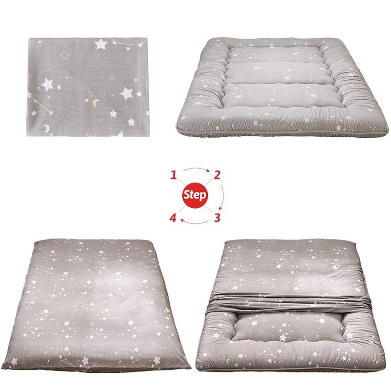 MAXYOYO Grey Constellation Japanese Floor Futon Mattress, Tatami Floor Mat