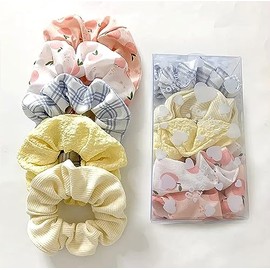 MTWC 5 Pcs Hair Scrunchies for Girls, Silk Scrunchies for Hair, Satin Scrunchies for Girls, Hair Scrunchies for Women, Silk Hair Scrunchies, Silk Hair Ties, Hair Accessories for Girls Ponytail Holders