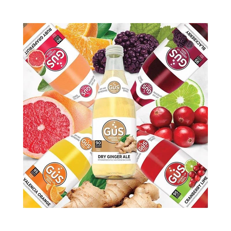 GuS Grown-Up Soda | Lightly Sweetened Sodas with Real Juices