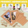 Mardatt 50 Set Brown Paper Picture Frames, Includes 3" 4"