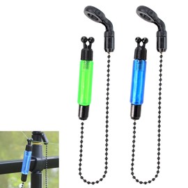 EujRcf 2 PCS Bobbins Carp Fishing, Carp Bobbins, Light Bite Indicators for Carp Fishing, 35 cm Long Bite Alarm Bobbins for Night Fishing, Essential Accessories to Maximize Success Rate