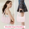 Puffer Crescent Shoulder Bag for Women, Quilted Purses for Women,