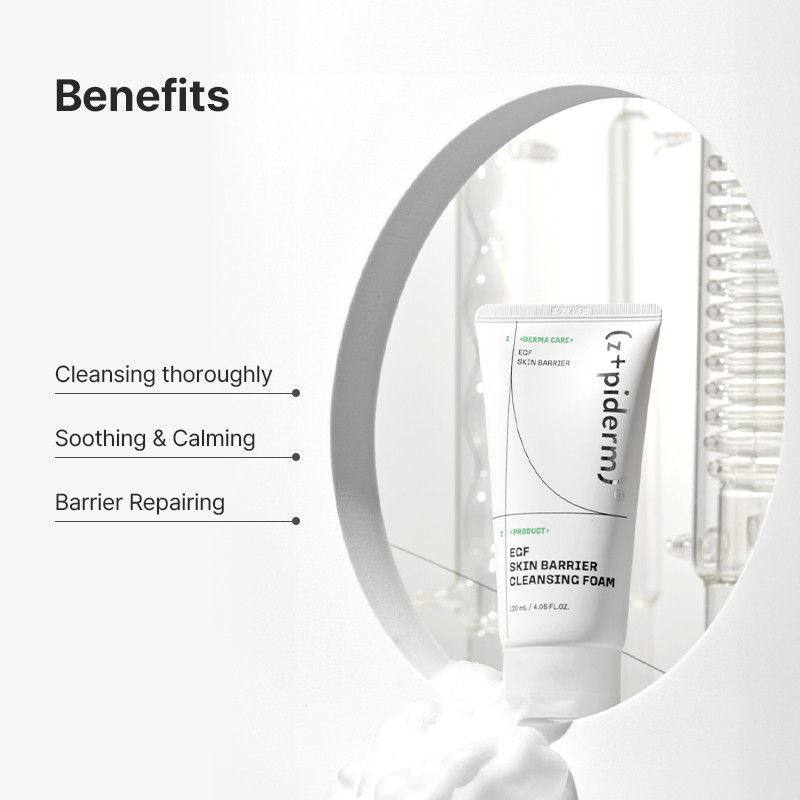 zipiderm [zipiderm]EGF Skin Barrier Cleansing Foam 120ml