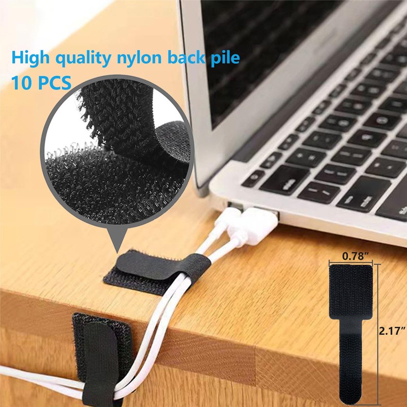 ELII 328Pcs Cable Management Kit, 8 Magnetic Cable Holder,69Adhesive Cable