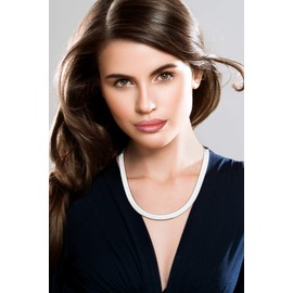 Miabella Solid 925 Sterling Silver Italian 10mm Wide Herringbone Chain Necklace for Women Men | Made in Italy (Length 22 Inches)