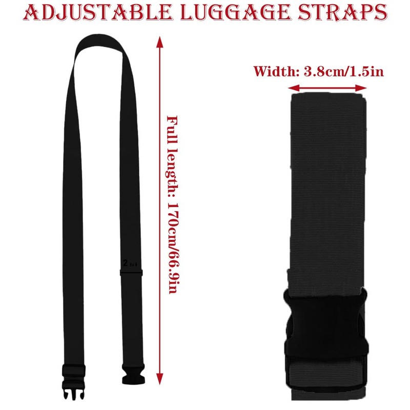 Suitcase Strap, Set of 6 Suitcase Strap for Luggage, Suitcase,