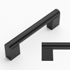 Amerdeco 10 Pack Matte Black Cabinet Pulls 3.75 Inch(96mm) Hole