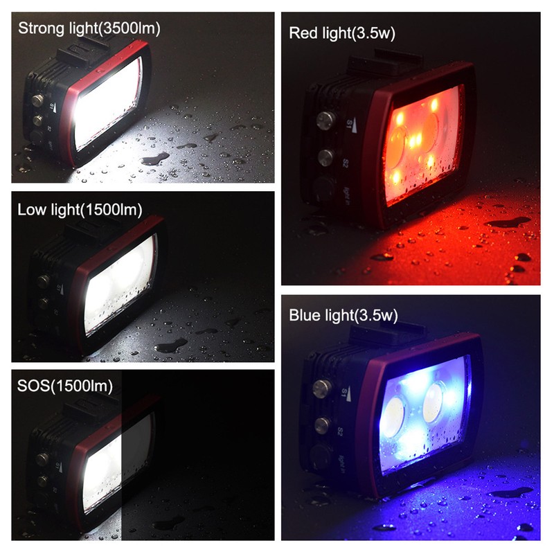 SL‑21 40M Waterproof LED Fill Light Diving Underwater Light 7000‑7500K