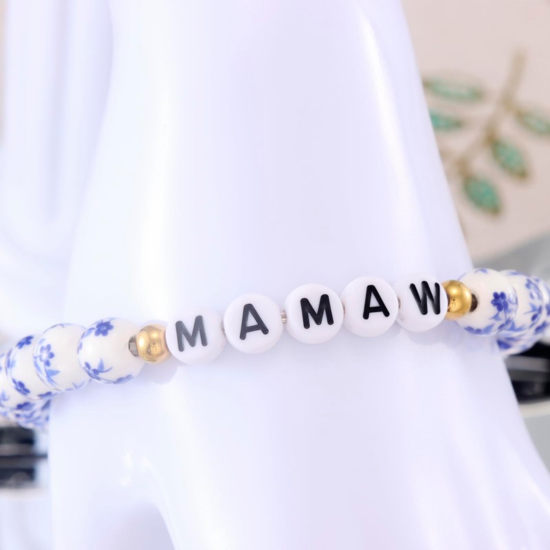 AHAETH Mamaw Gifts Bracelet for Mothers Day Grandma from Grandkids