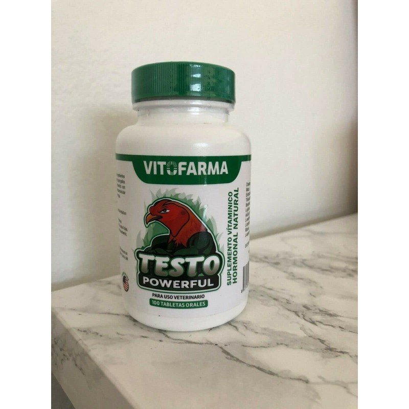 VITOFARMA VITAMINA HORMONAL para GALLOS Finos TESTO Powerful 100 TABLETAS