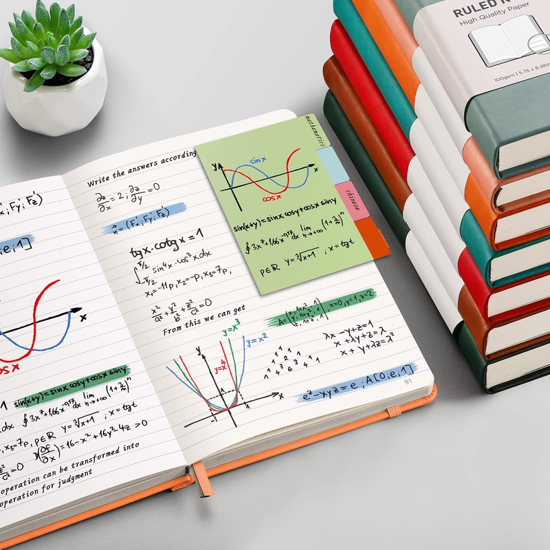 RETTACY Notebook A5 Lined Hardback 2 Pack - Thick Journal