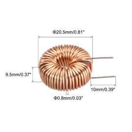 MECCANIXITY Toroid Inductance Copper Coil Magnetic Inductor 15uH 6A for DIY Circuit Board Pack of 1