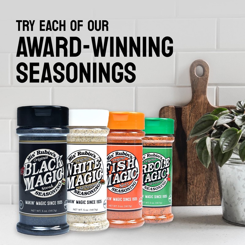MIS' RUBIN'S BLACK MAGIC SEASONING Charcoal Seasoning for Steak Meat