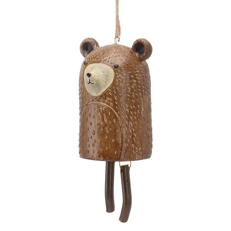 Rustic Hanging Animal Wind Chimes Resin Hand Made Natural Garden