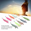 10pcs Squid Jig Hook Hard Fishing Lures Luminous Wood Fishing