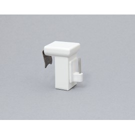 Garduna Decorative Window Hooks Window Clip Adjustable / Pack of 10 / White / for All Window Casement from 10 to 27 mm