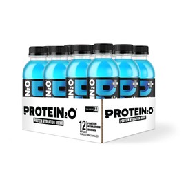 Protein2o 15g Whey Protein Isolate Hydration Drink Plus Energy & Focus, 350mg of Electrolytes, 125mg of Caffeine, Sugar Free, Blue Raspberry, 16.9 oz Bottle (Pack of 12)