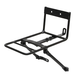 GRK Aluminum Front Carrier Matte Black (Front Carrier for Bicycles with Canch Base) Back: 3.7 x 5.1 inches (95 x 130 mm), Bottom Surface: 7.5 x 5.1 inches (190 x 130 mm), Load Capacity: 6.6 lbs (3 kg)