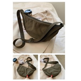 DWDC shoulder bag,crossbody bag women messenger bag hobo bag adjustable shoulder women nylon crescent bag great for shopping work as well as daily use and gift giving