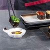 FYUEROPA Sushi Plates, Ceramic Rectangular Platters Serving Trays Set, Sushi