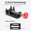 ArtyMaster Mini Drill Press Vise with Rubber Soft Jaws, 0-2.48"