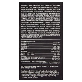 FYNORI Lamb & Fava Bean Recipe Dry Dog Food, Grain-Free, 4 Lbs, Natural with Added Vitamins, Minerals, and Other Trace Nutrients