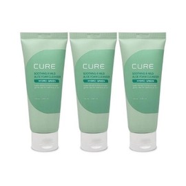 Kim Jeong-moon Aloe Cure Soothing & Mild Aloe Foam Cleanser 100ml (Sensitive) 3 pieces Ss / 김정문알로에 큐어 수딩 앤 마일드 알로에 폼 클렌저 100ml(민감성) 3게 Ss