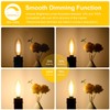 6-Pack Dimmable E12 LED Candelabra Bulbs 60W Equivalent, 2200K Amber