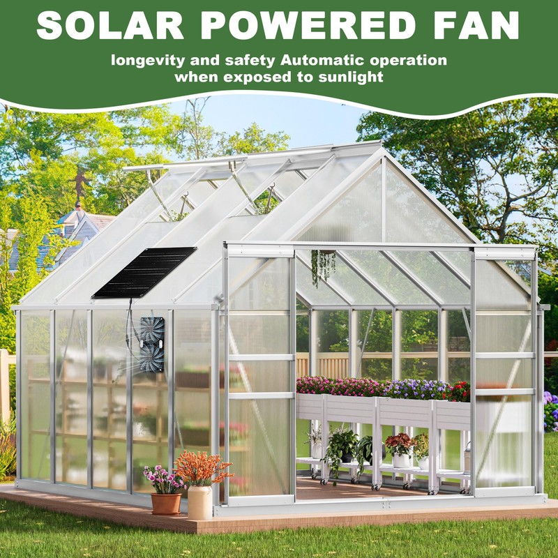 Solar Fan, 30W Solar Powered Fan, Solar Panel Fan Kit,