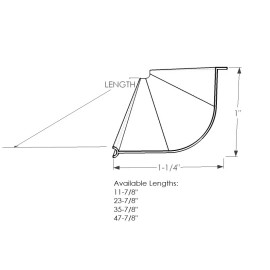US Made 48" Inch White Replacement Lens / Diffuser for UCEL Linkable Under Cabinet Light