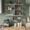 Bestier Kitchen Shelves Wall Mounted Floating Pipe Shelving 3 Tier