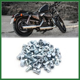 Motoforti 30pcs 5mm Thread Brake Cable Solderless Nipple for Motorcycle Long-lasting