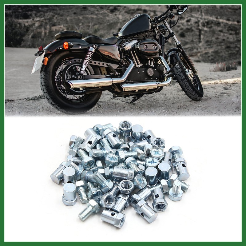Motoforti 30pcs 5mm Thread Brake Cable Solderless Nipple for Motorcycle