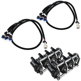 Michigan Motorsports D585 Heat Sink Truck Coil Relocation Bracket Kit with Harnesses | Fits LSX LS LQ4 LQ9 Applications | Remote Mount